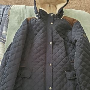Navy winter coat